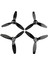 4 Adet Plastik Pervaneler Sahne Rotor Rc Drone Papağan Bebop 2 Drone Quadcopter Için Yedek Parça Siyah (Yurt Dışından) 3