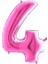 Pembe Folyo Rakam Balon 100 cm 4 1