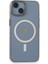 Apple iPhone 15 Kılıf Wireless Şarj Özellikli Metal Kamera Lens Çerçeli Sert Pc Anka Kapak 1