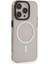 Apple iPhone 15 Pro Kılıf Wireless Şarj Özellikli Metal Kamera Lens Çerçeli Sert Pc Anka Kapak 2