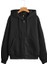 Kapüşonlu Fermuarlı Oversize Mevsimlik Siyah Hırka / Sweatshirt 1
