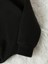 Çiçek Baskılı 2 Iplik Şardonlu Bisiklet Yaka Siyah Sweatshirt 4