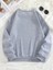 Çiçek Baskılı 2 Iplik Şardonlu Bisiklet Yaka Gri Sweatshirt 2
