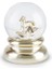 New Year Yılbaşı Rocking Horse Kar Küresi 8X11 cm Gold 2
