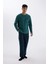 Regular Fit Polar Pijama Takımı Uzun Kollu Üst Desenli Uzun ALT D0047AX24WN 2