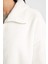Oversize Geniş Kalıp Polo Yaka Welsoft Pelüş Fermuarlı Hırka C8229AX24WN 5
