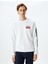 Bisiklet Yaka Uzun Kollu Pamuk Karışımlı Lisanslı Snoopy Sweatshirt 3