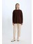 Relax Fit Bisiklet Yaka Basic Düz Triko Tunik Kazak E2938AX24WN 2