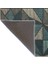 Yeşil Krem Geometrik Desenli Dokuma Taban Halı MIRAVIP338 4