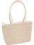 Kadın Yaz Boho Plaj Vintage Dokuma El Yapımı Örme Hasır Hasır Kamış Örgü Çanta Omuz Çantaları Rahat Moda Tote (Yurt Dışından) 1