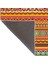 Turuncu Renkli Baklava Geometrik Modern Dekoratif Halı MIRAVIP302 4