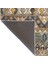 Kahve Tonlarda Geometrik Desenli Dokuma Taban Halı MIRAVIP389 4