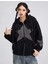 Vintage Star Zip Oversize Fermuarlı Kapüşonlu Hırka 5