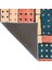 Karışık Renkli ve Geometrik Desenli Dekoratif Halı MIRAVIP442 4