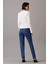 Kadın Mom Jeans Pantolon - Mavi 3