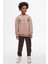 47305 Erkek Çocuk Vizon Mozaik Sweat 1