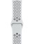 Apple Watch Uyumlu Series 3 44 mm Fileli Kordon Beyaz-Siyah 1
