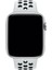 Apple Watch Uyumlu Series 3 44 mm Fileli Kordon Beyaz-Siyah 3