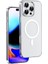 iPhone 16 Pro Max Kılıf Magsafe Şarj Özellikli Wiwu YXK-207 Invisible Pro Sert Pc Kapak Şeffaf 1