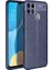 Oppo A15S Kılıf Deri Desenli ve Esnek Yapılı Sağlam Derry Silikon Kılıf 1