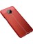 Redmi Note 9s Kılıf Deri Desenli ve Esnek Yapılı Sağlam Derry Silikon Kılıf 1