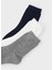 Erkek Çocuk 3'lü Çorap - Lacivert 2