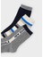Erkek Çocuk 3'lü Çorap - Gri 2