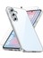 Samsung Galaxy S24 Fe Kılıf Kamera Çıkıntılı Korumalı Yumuşak Şeffaf Silikon + 9h Ekran Koruyucu Cam 1