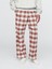 Kadın Kırmızı Supersoft Desenli Flannel Pijama Altı 1
