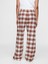 Kadın Kırmızı Supersoft Desenli Flannel Pijama Altı 3