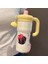 600ML Küçük Siyah Kedi Termal ve Soğuk Su Bardağı Kızlar Saman Bardak Taşınabilir Saplı Araba Bardak Big Mac Buz Bardağı (Yurt Dışından) 1