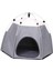 Pet Çadır Yuva Aksesuarları Kamp Kedileri ve Küçük Köpek Için Kaymaz Köpek Evi Gri (Yurt Dışından) 1