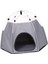 Pet Çadır Yuva Aksesuarları Kamp Kedileri ve Küçük Köpek Için Kaymaz Köpek Evi Gri (Yurt Dışından) 5
