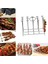 Foodi Hava Fritözü Için Şiş Standı Rafları DZ201, DZ401 Çift Sepetli Hava Fritözü - Paslanmaz Çelik Barbekü Şişleri (Yurt Dışından) 4