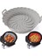 Hava Fritözü Silikon Tencere, 8,5 Inç Yeniden Kullanılabilir Yapışmaz Hava Fritözü Silikon Gömlekleri 3,6 Ila 6,8qt'ye (X-Large, Gri) Uyar (Yurt Dışından) 2