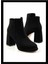 Siyah Süet Kadın Bot & Bootie K02231432002 1
