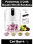Premium Paslanmaz 3 Bıçaklı Kolay Hızlı Sebze Meyve Sarımsak Pratik Sarjlı Ae1 Mini El Rondosu 250 ml 1