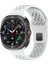 Samsung Galaxy Watch Ultra 47MM KRD-119 Delikli Tasarım Silikon Kordon-Beyaz 1