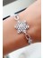 Kar tanesi Figürlü 925 ayar Gümüş Trend Bileklik 2