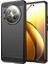 Realme 12+ /12 Plus ile Uyumlu Brushed Carbon Fiber Silikon Kılıf - Siyah AL3332 1