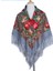 Etnik Tarzı Çiçek Desenli Sonbahar ve Kış Sıcak Türban Şal Eşarp Çift Kullanımlı (Yurt Dışından) 1