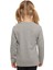 Gri Basic Unisex Çocuk Mevsimlik Sıfır Yaka Uzun Kollu Tişört 3