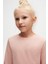 Koyu Pembe Melanj Basic Unisex Çocuk Mevsimlik Sıfır Yaka Uzun Kollu Tişört 3