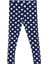 Açık Lacivert Polka-Dot Desenli Kız Çocuk Yazlık Tayt 3