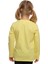 Açık Sarı Basic Unisex Çocuk Mevsimlik Sıfır Yaka Uzun Kollu Tişört 3