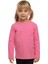 Şeker pembe Basic Unisex Çocuk Mevsimlik Sıfır Yaka Uzun Kollu Tişört 1