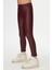 Bordo Kız Çocuk Kışlık Deri Pantalon 3