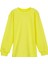 Fosforlu Sarı Basic Kız Çocuk Çıtçıtlı Sıfır Yaka Kışlık Uzun Kol Tişört 1