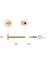 2 mm Top Altın Piercing 3