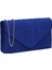 Kadın Iggy Süet Kadife Zarf Parti Balo El Çantası Clutch MAVI,5X13X22 cm (G x Y x U) (Yurt Dışından) 1